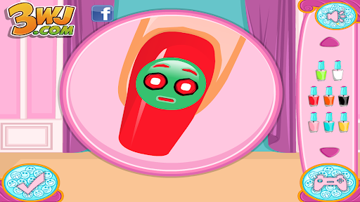 العاب صالون اظافر تلبيس للبنات