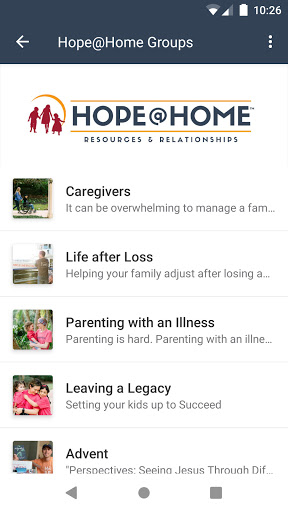 Inheritance of Hope Hope@Home Screen 2