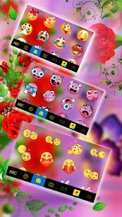 Rose Butterfly Keyboard Theme 6.0.1221_10 APK screenshots 3