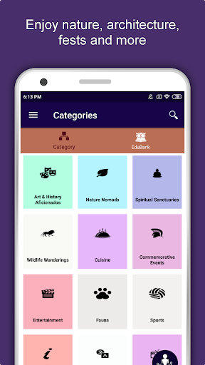 Android application Somerset Travel & Explore, Off screenshort