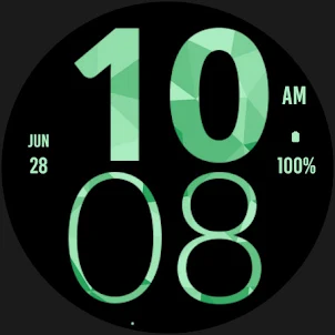 Green Mint Large Watch Face