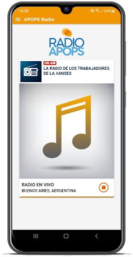 Android application APOPS Radio screenshort