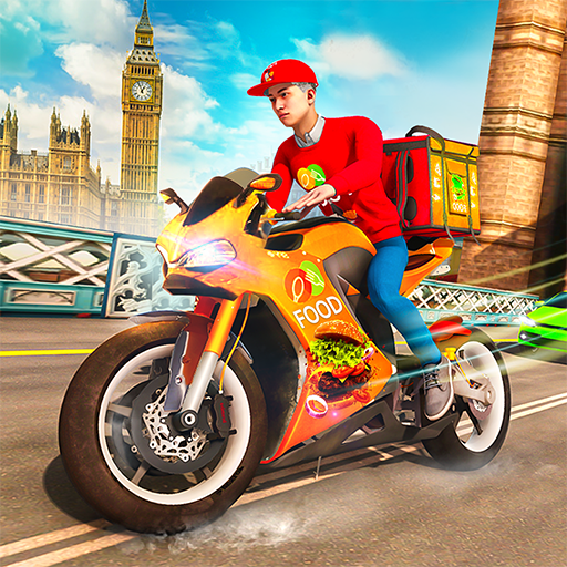 Pizza Delivery Game- Bike Game logo