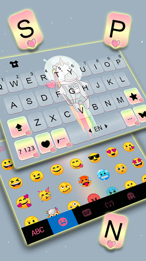 Rainbow Jet Unicorn Keyboard B Screen 3