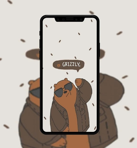 Cute Bear Cartoon Wallpaper