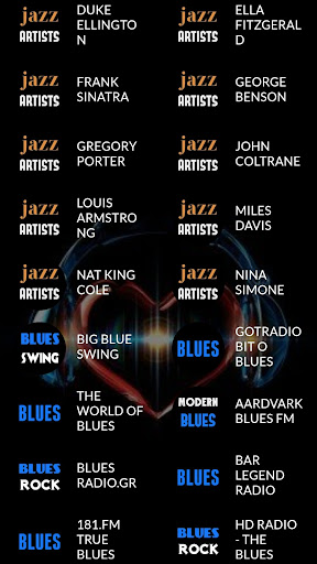 Jazz music radio Screen 2