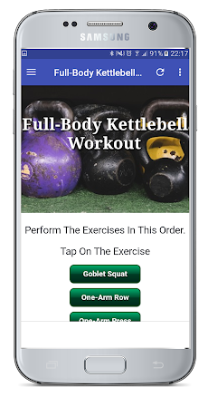 Full Body Kettlebell Workoutのおすすめ画像2