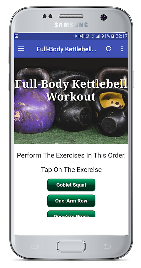 Full Body Kettlebell Workoutのおすすめ画像2
