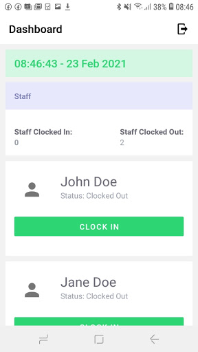Timed Attendance Screen 3