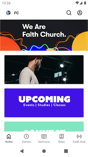 Android application Faith Church Kent screenshort