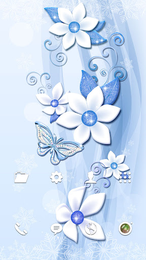 Android application Wallpaper-Butterfly Win Flower screenshort