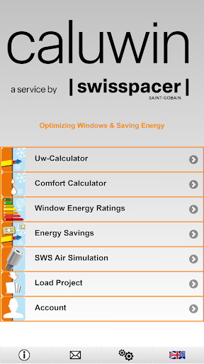 Android application Caluwin screenshort