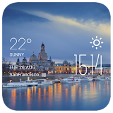 Dresden weather widget/clock icon