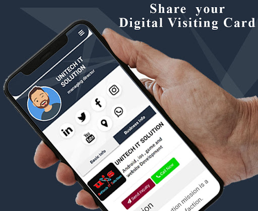 Digital Visiting Business Card Screen 2