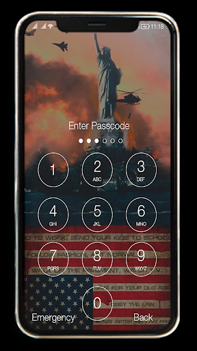 USA American Flag Patriotic Lo