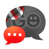 GO SMS THEME - Smooth Red icon