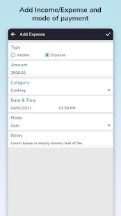 Expense Tracker: Money Manager Capture d'écran