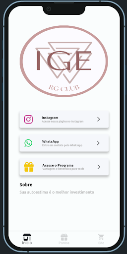 Android application RgClub screenshort