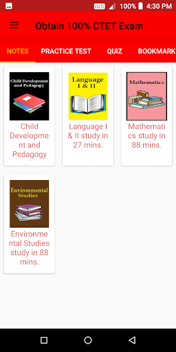 Android application Obtain 100% CTET Exam screenshort