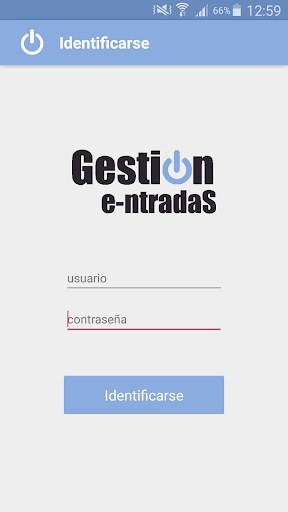 Android application Gestión Entradas QR screenshort