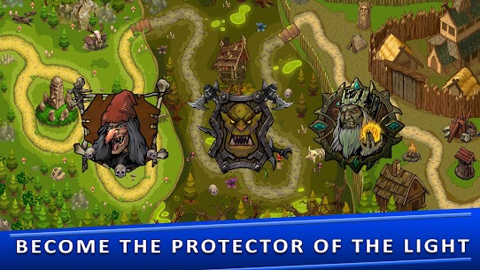 Tower Defense GOLDEN LEGEND Mod Apk (Unlimited Diamonds) - IdleMod