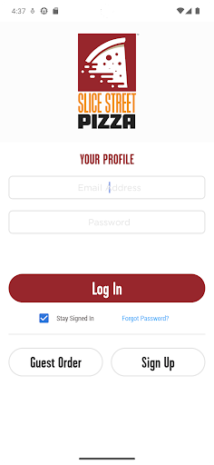 Android application Slice Street Pizza screenshort