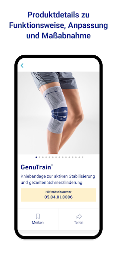 Bauerfeind Hilfsmittel-App Screen 3