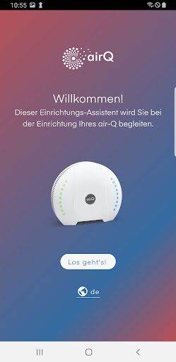 Android application air-Q screenshort