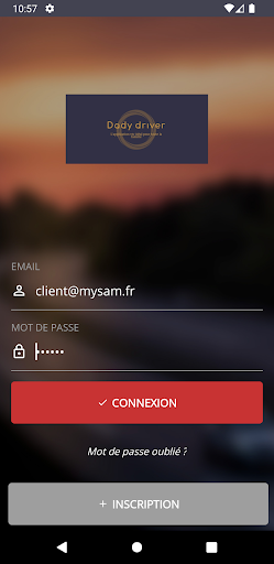 Android application Dady driver screenshort
