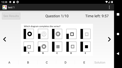 Android application Abstract Logical Reasoning screenshort
