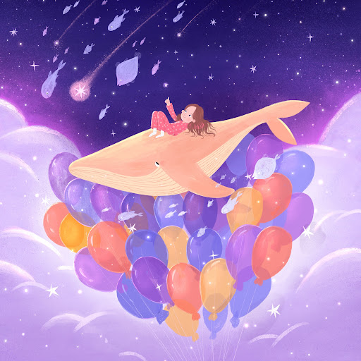 The whale who flew in the clouds: Bedtime story for children, 저자: Marina B - Google Play 오디오북