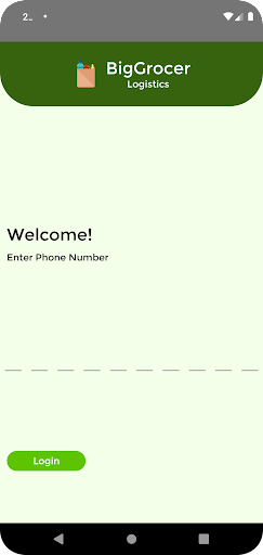Android application BGLogistics screenshort