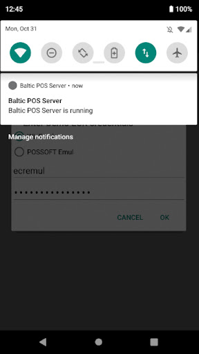 Android application Baltic POS Server screenshort
