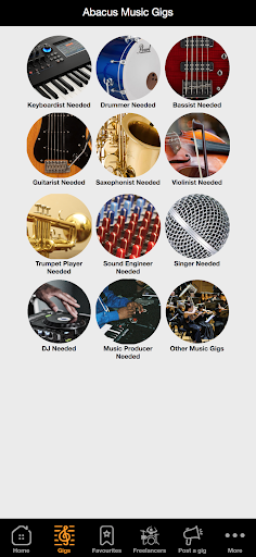 Abacus Music Gigs Screen 2