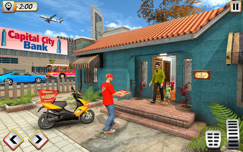 Captura de Pantalla 12 Pizza Delivery Boy Bike Games android