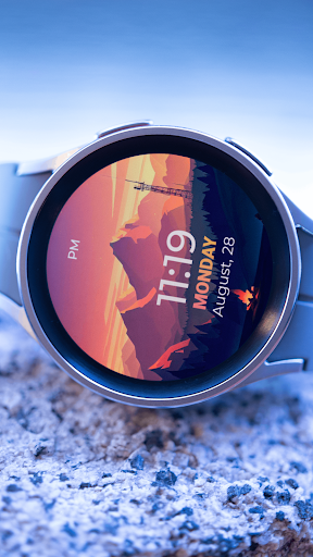 Campfire Mountain Watch Face Screen 3