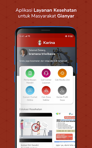 Karina - Aplikasi Layanan Kese Screen 2