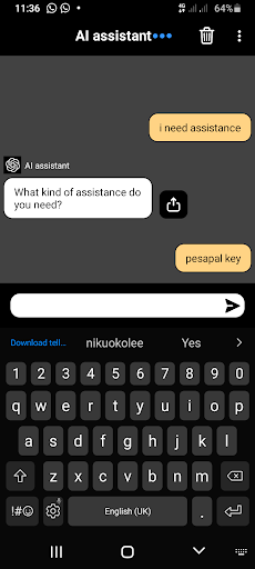 Android application Ai Tool -chat tool screenshort