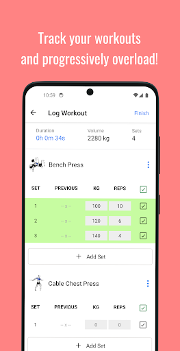 Android application MaxGainz screenshort