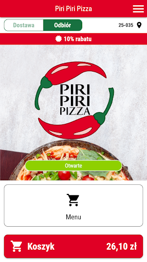 Android application Piri Piri Pizza screenshort