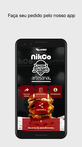 Android application Nikco Burger screenshort