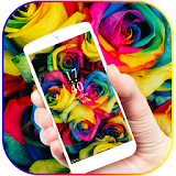 Rainbow Rose Color Flora Theme icon