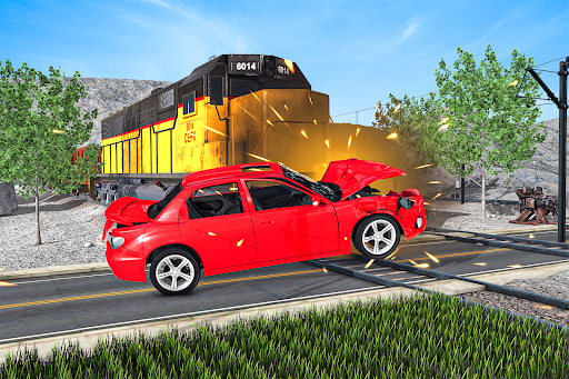 Android application Derby Car Crash: Train Games screenshort