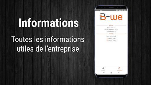 Android application B-We screenshort