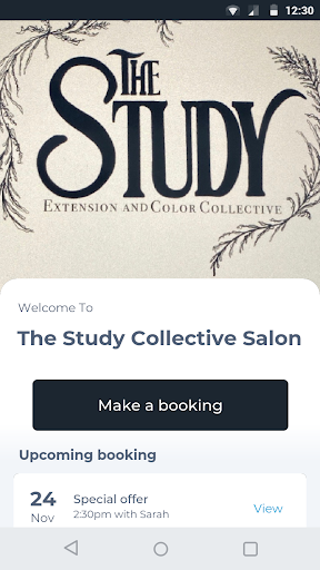 Android application The Study Collective Salon screenshort