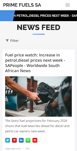 Android application Prime Fuels SA screenshort