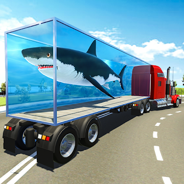 Screenshot 1 Sea Animal Transport Truck Sim android