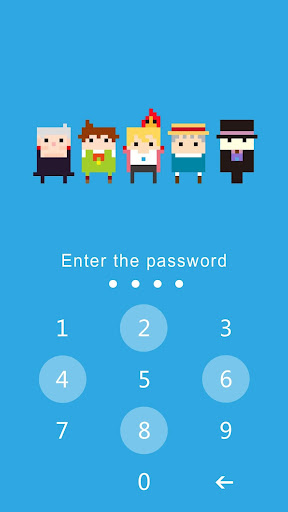 Android application AppLock Theme Cute Pixel screenshort