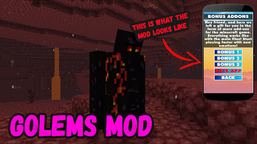 Golems Mod For Minecraft PE