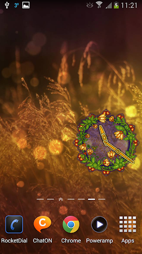 Bell Flower Clock Widget